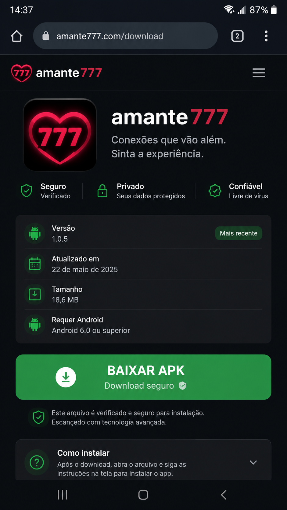amante777 screenshot