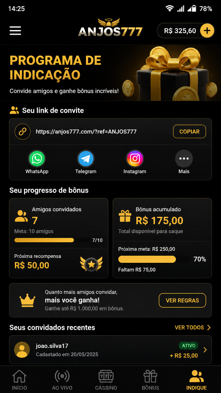 Anjos777 screenshot