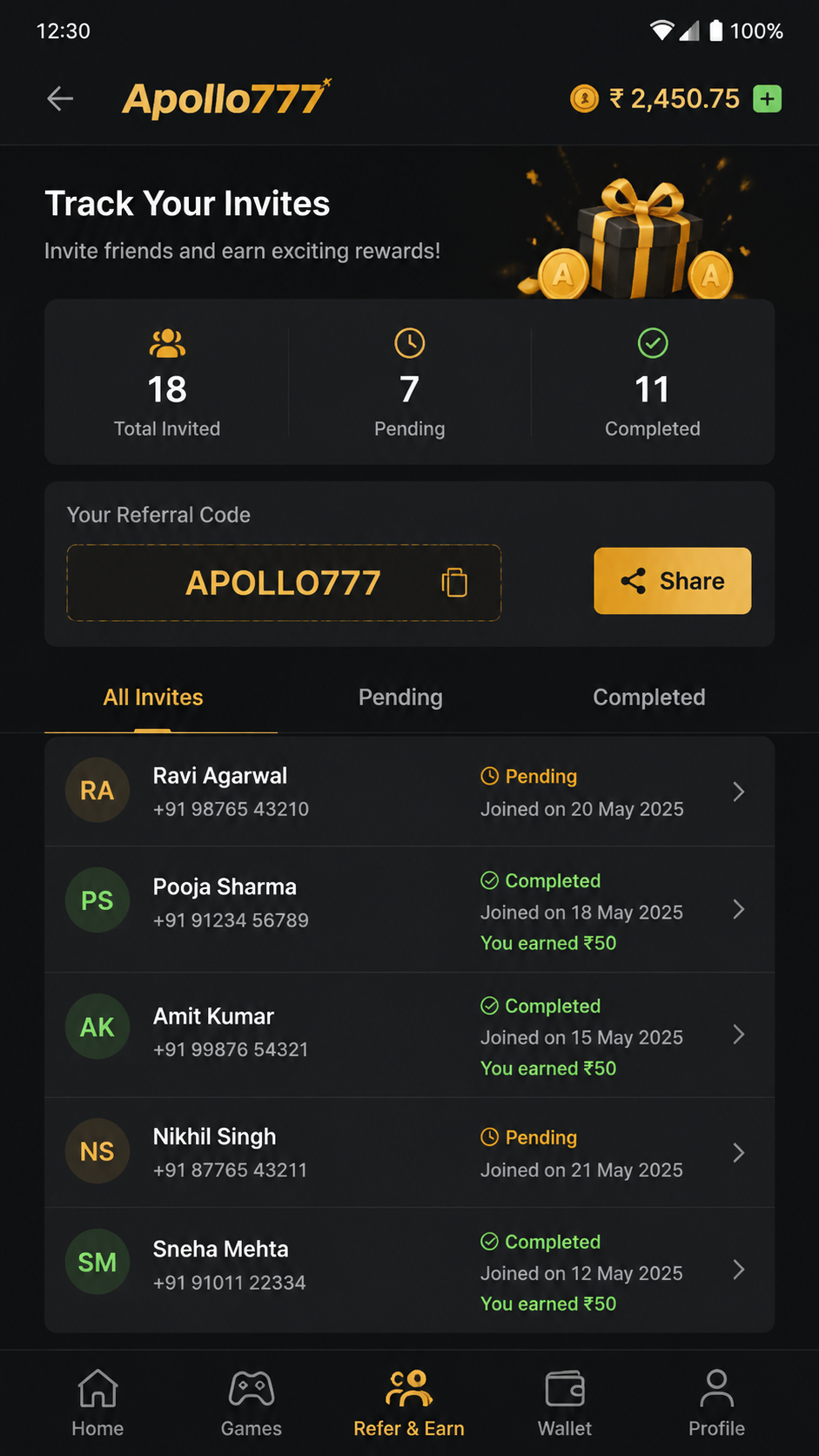 Apollo777 screenshot