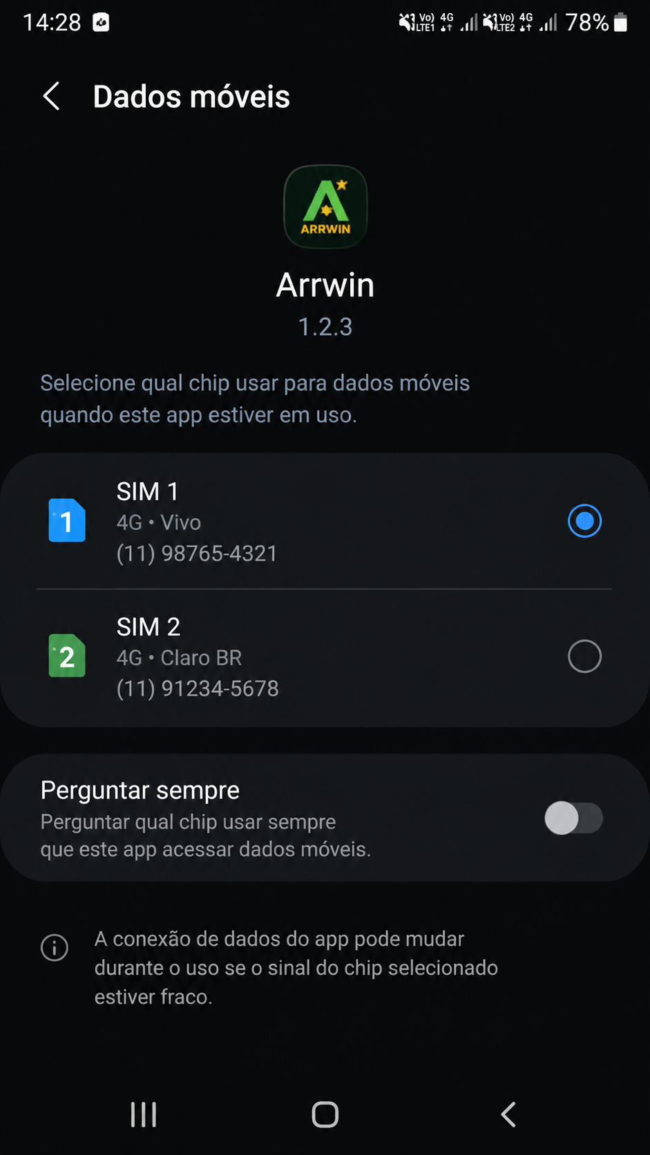 Arrwin screenshot
