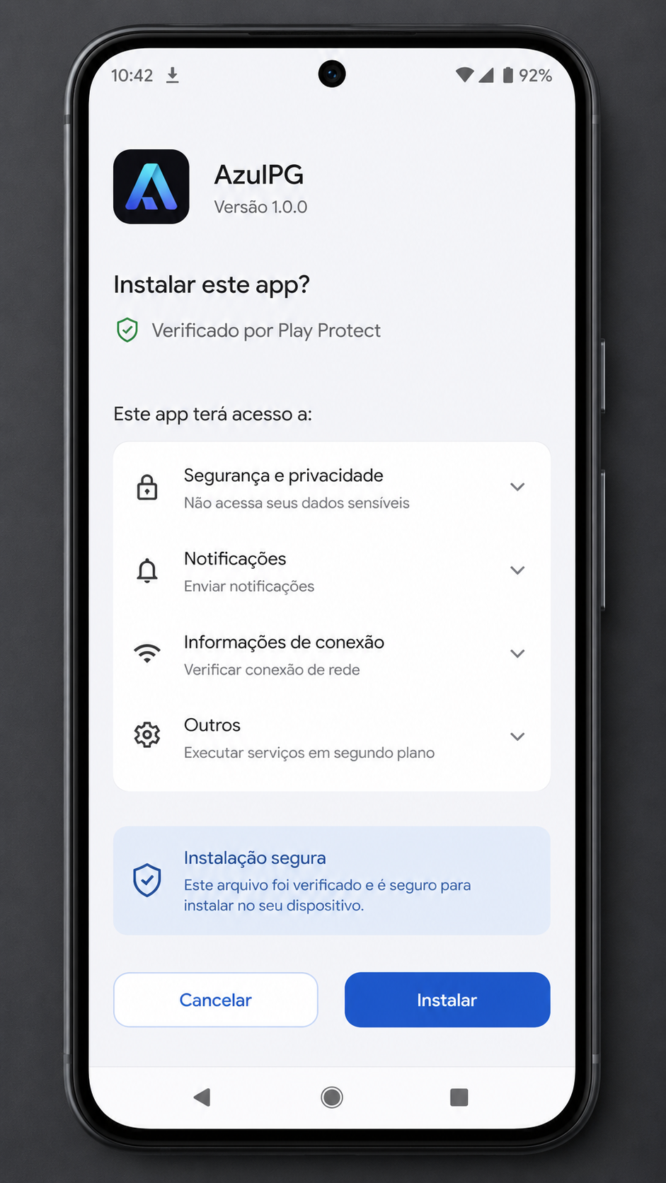 AzulPG screenshot