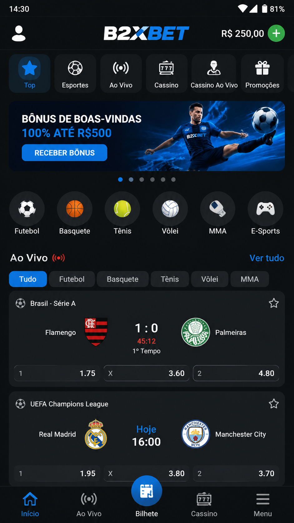 b2xbet screenshot