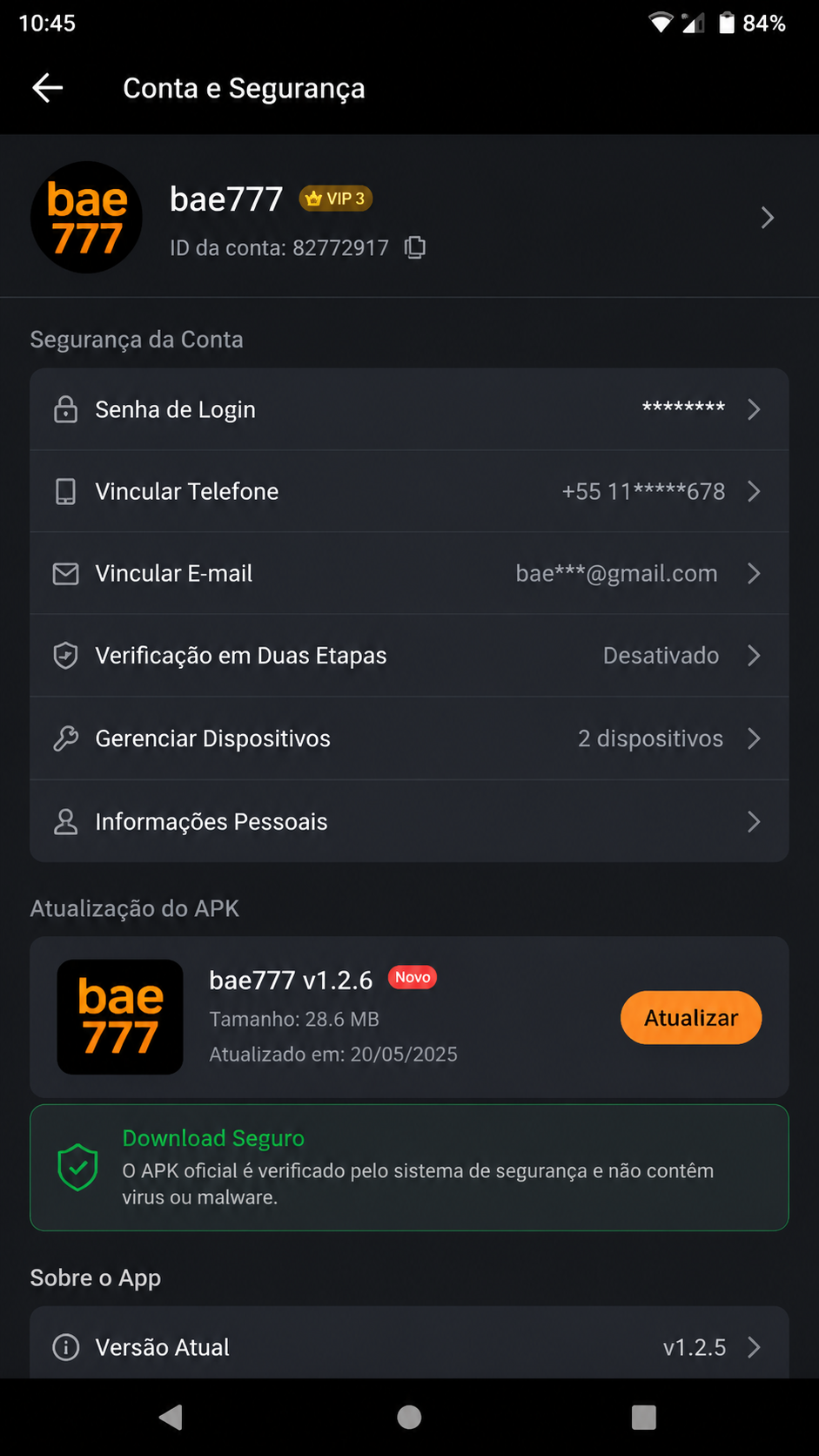 bae777 screenshot