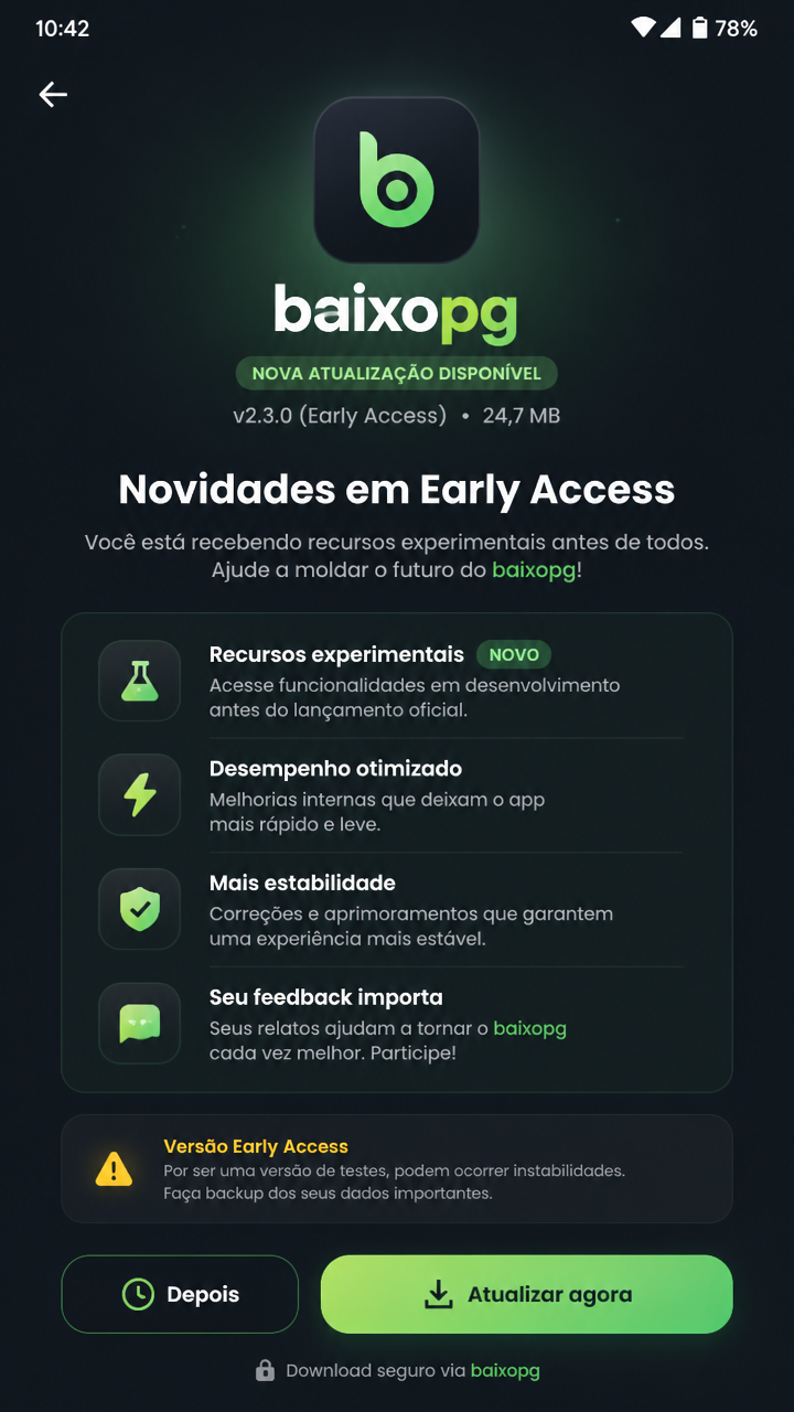 baixopg screenshot
