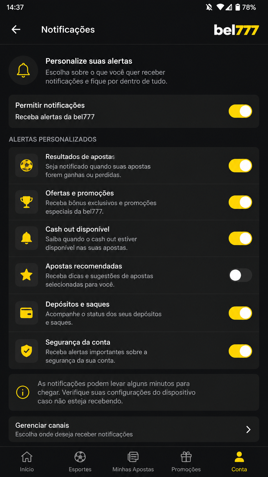 bel777 screenshot