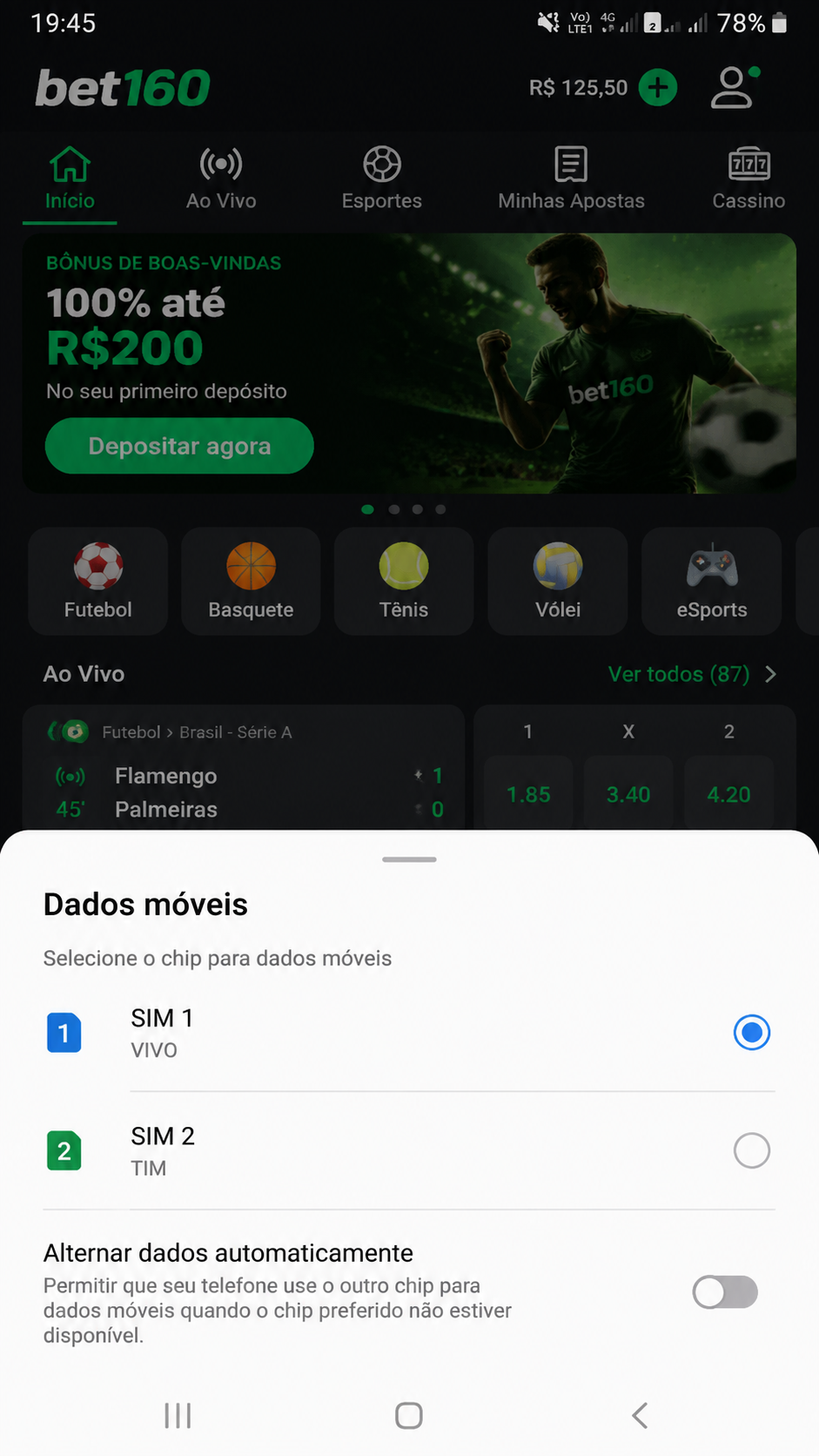 bet160 screenshot