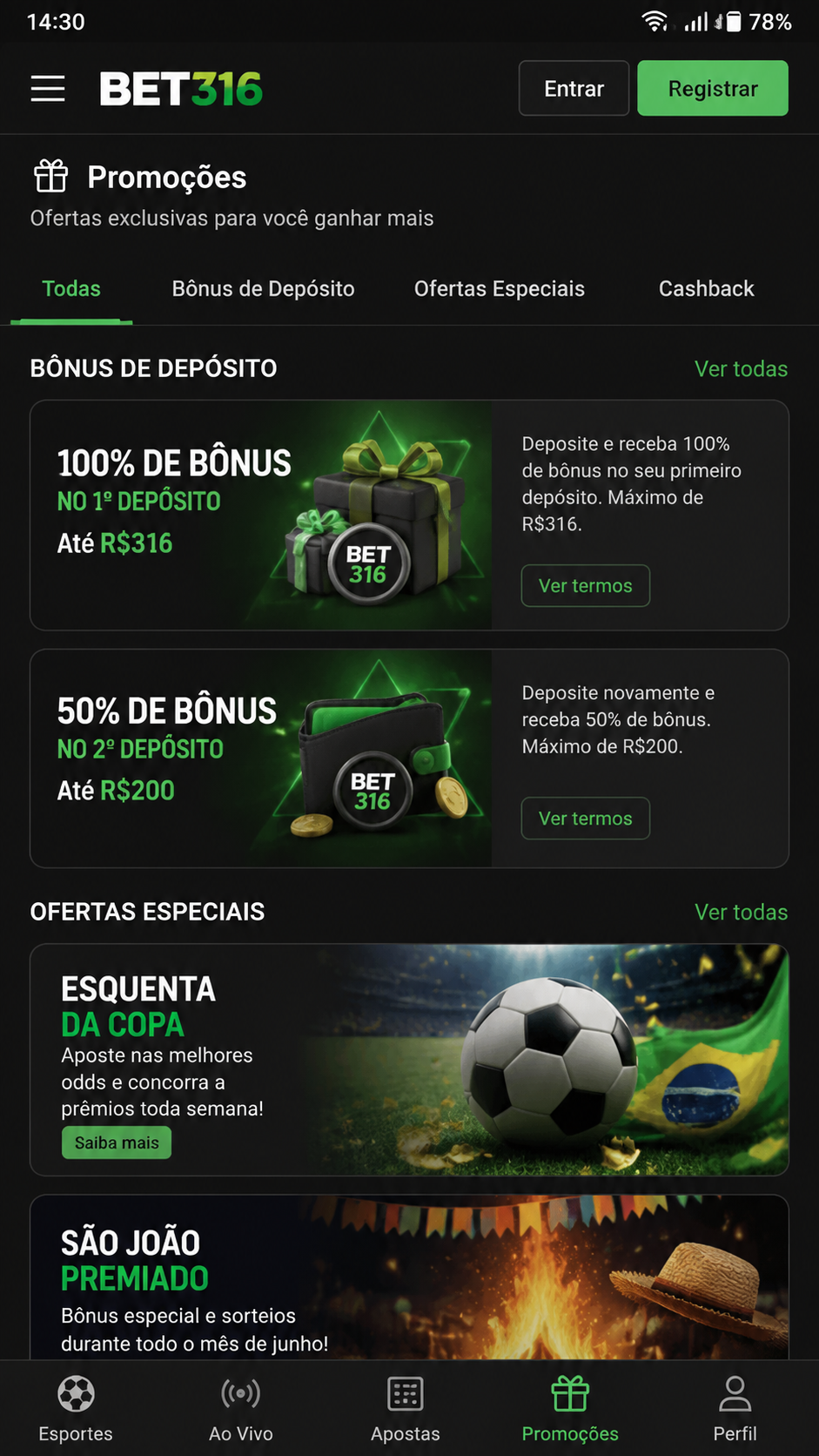 bet316 screenshot