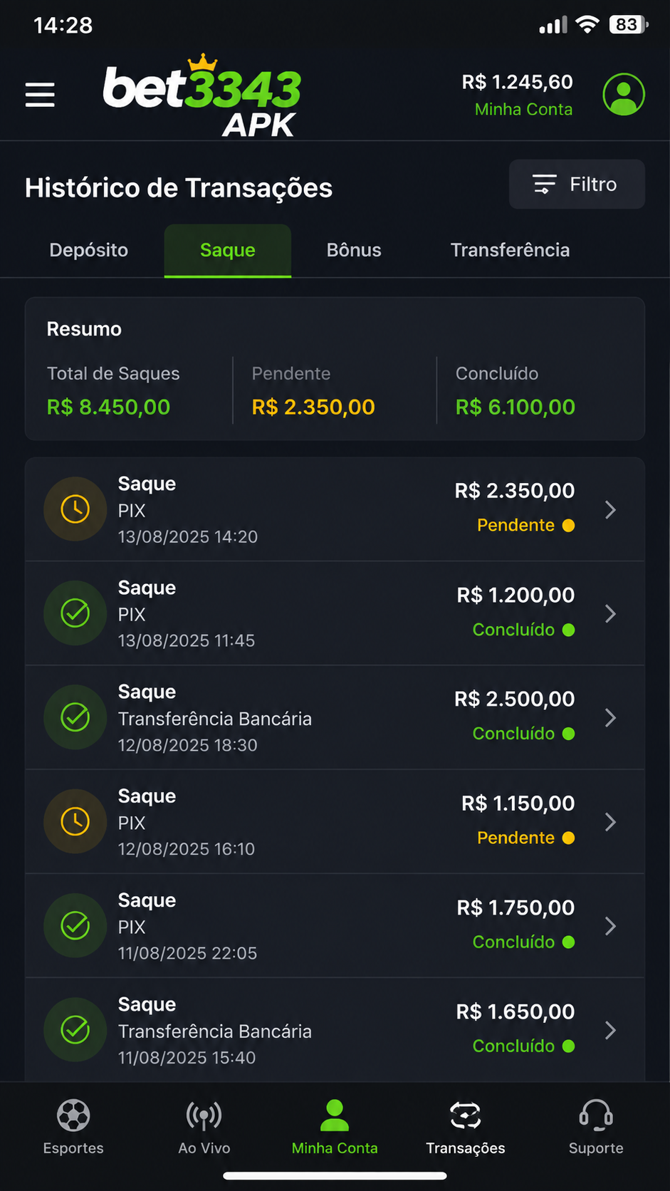 bet3343 screenshot