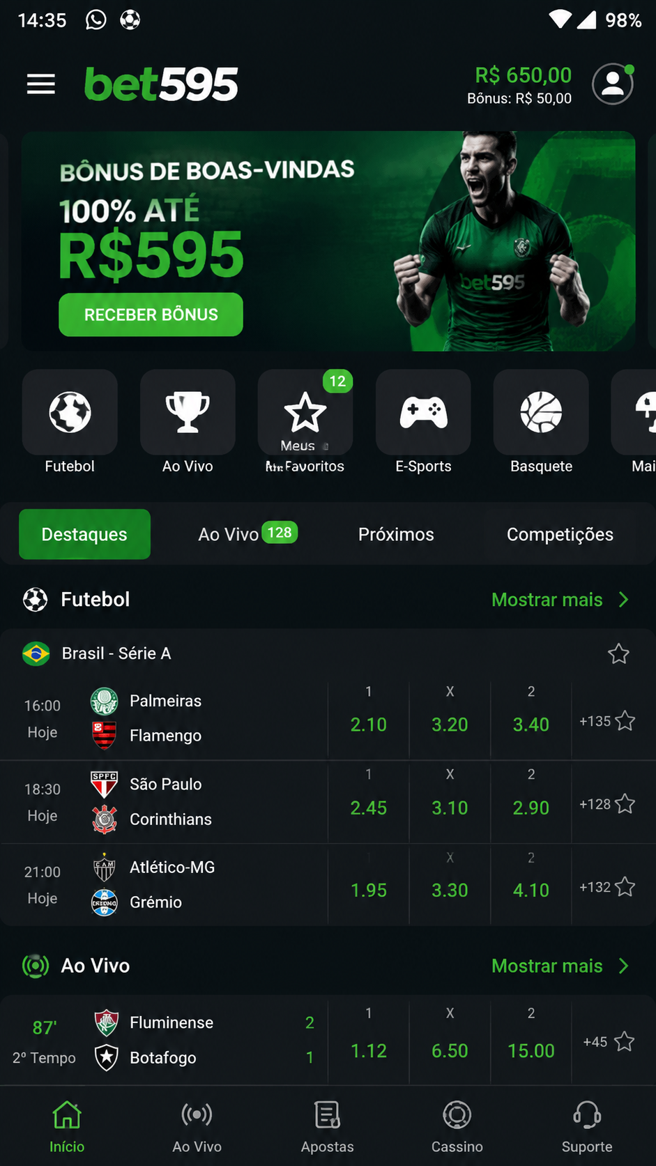 bet595 screenshot