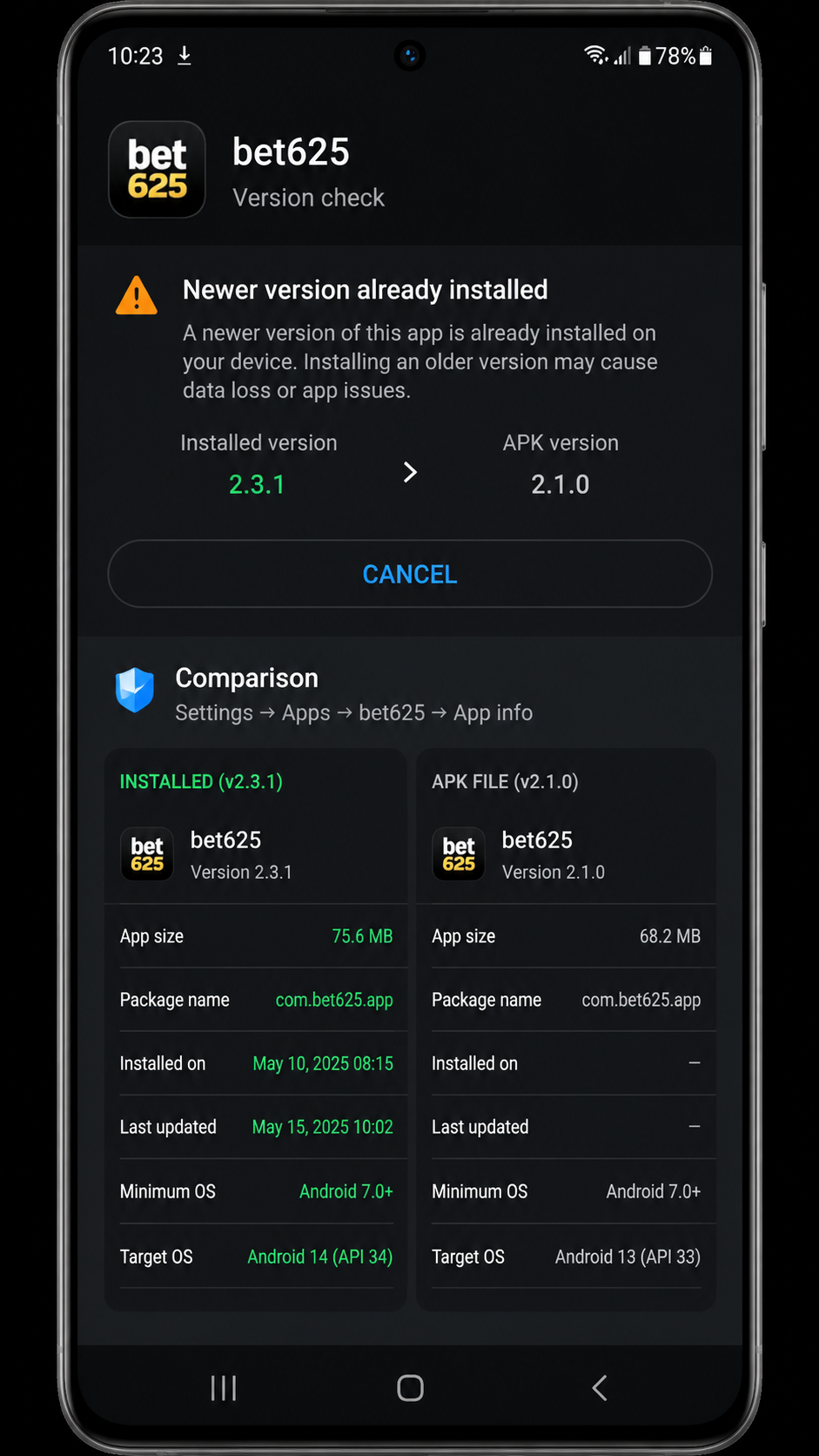 bet625 screenshot