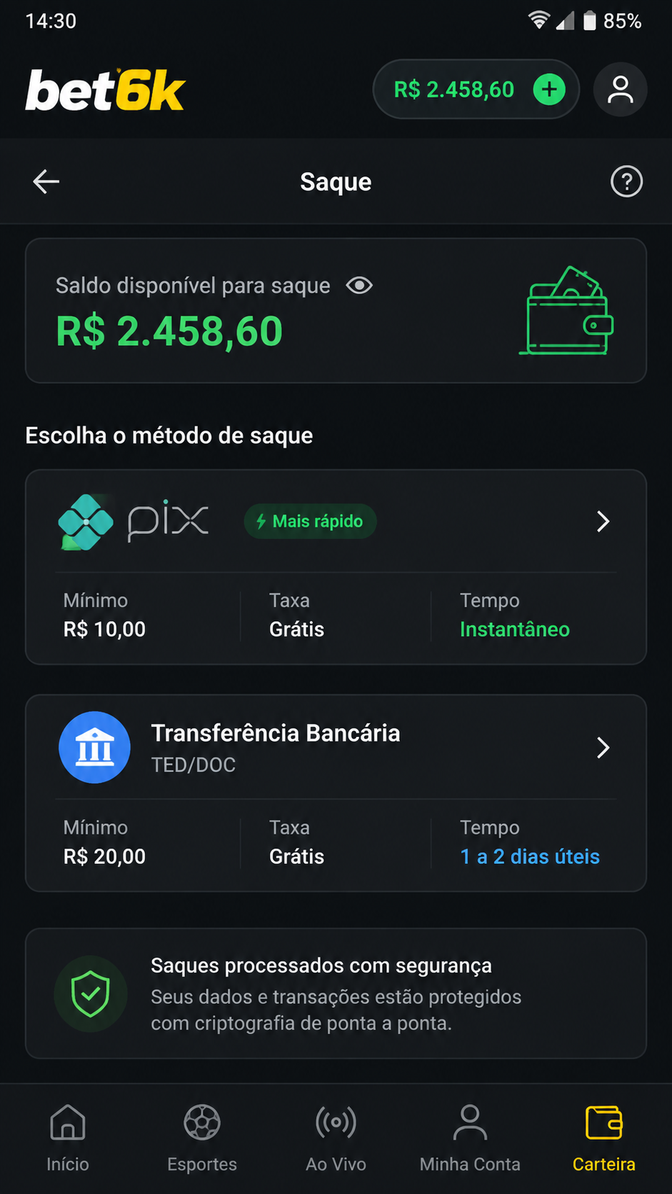 bet6k screenshot
