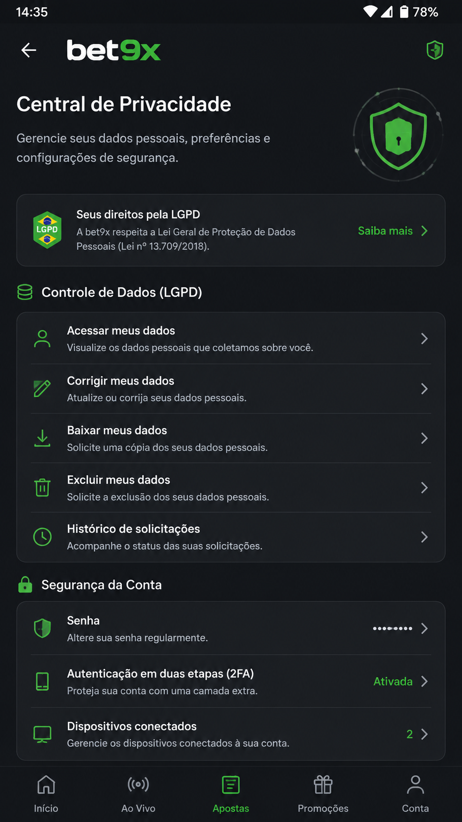 bet9x screenshot