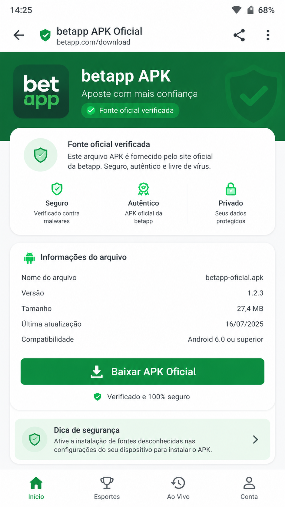 betapp screenshot