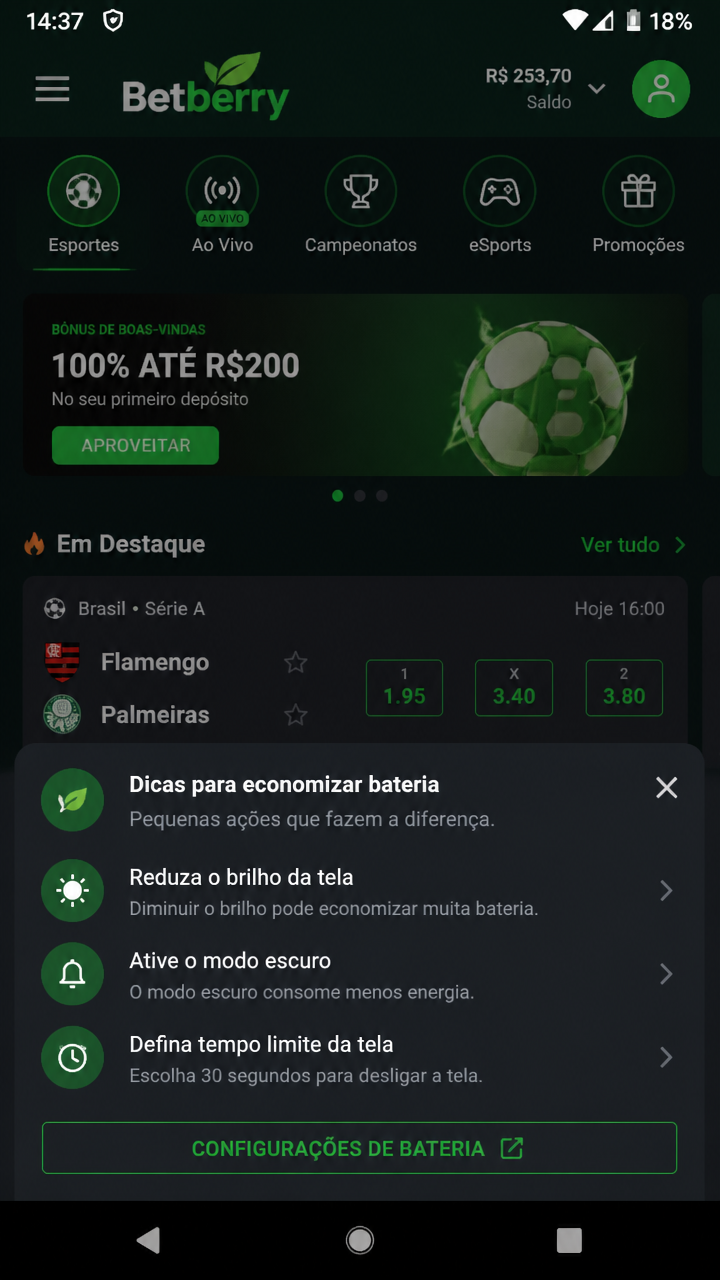 Betberry screenshot