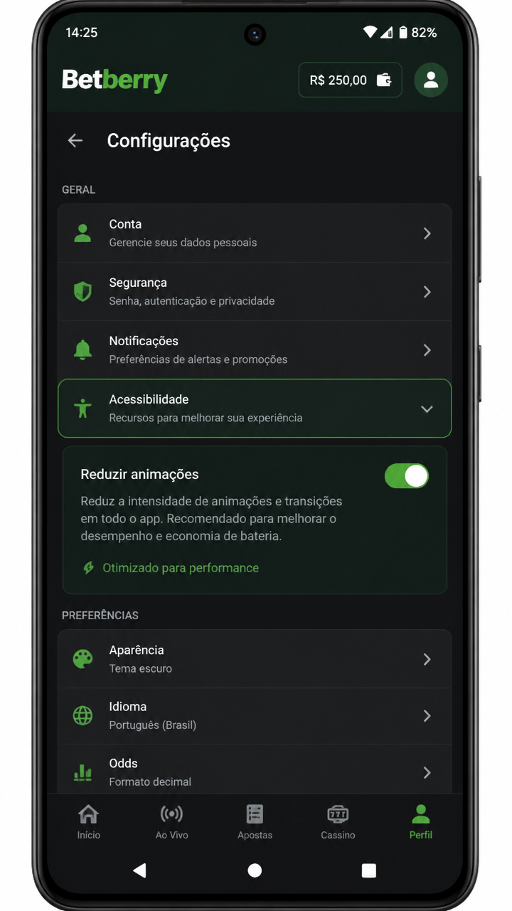 Betberry screenshot