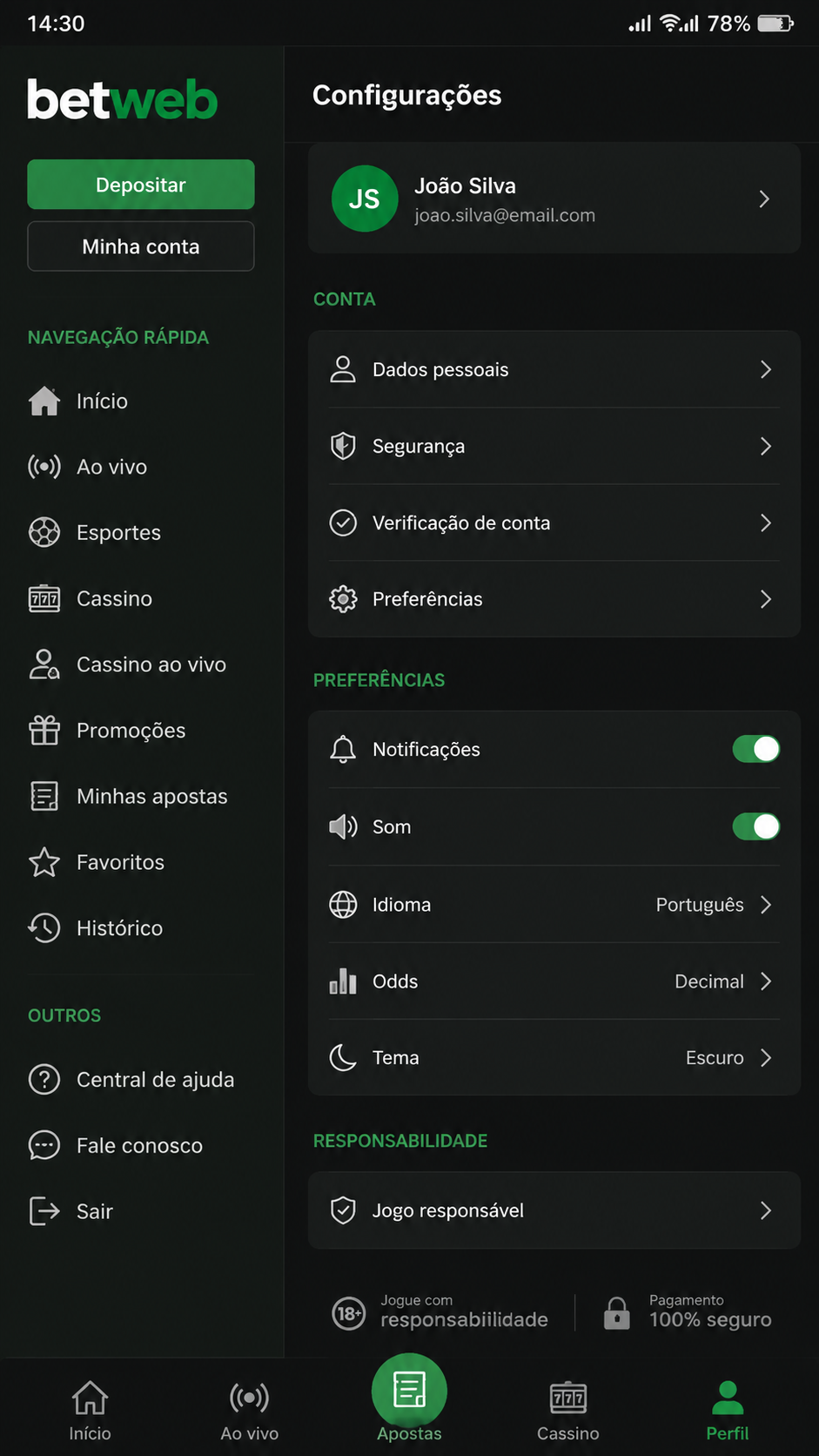 betweb screenshot
