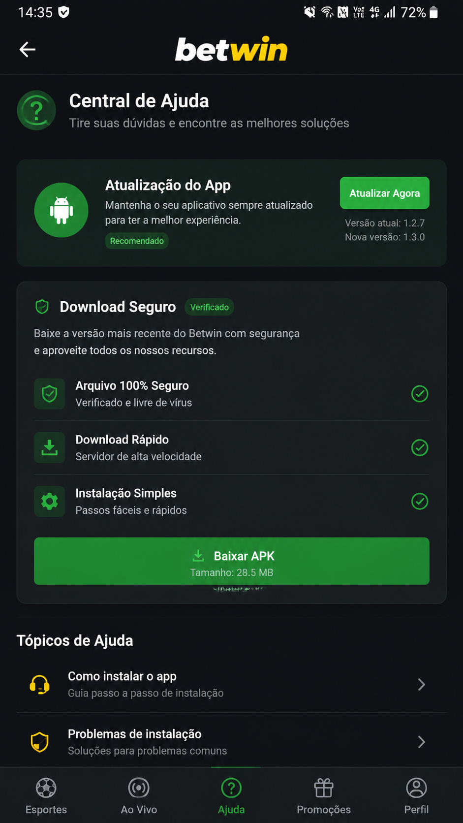 Betwin screenshot