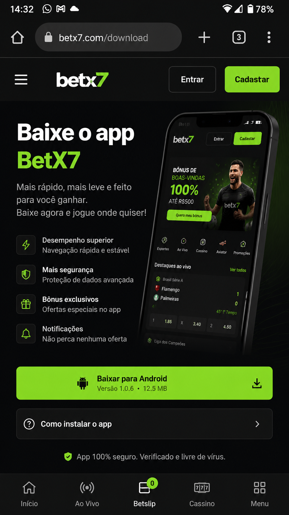 betx7 screenshot