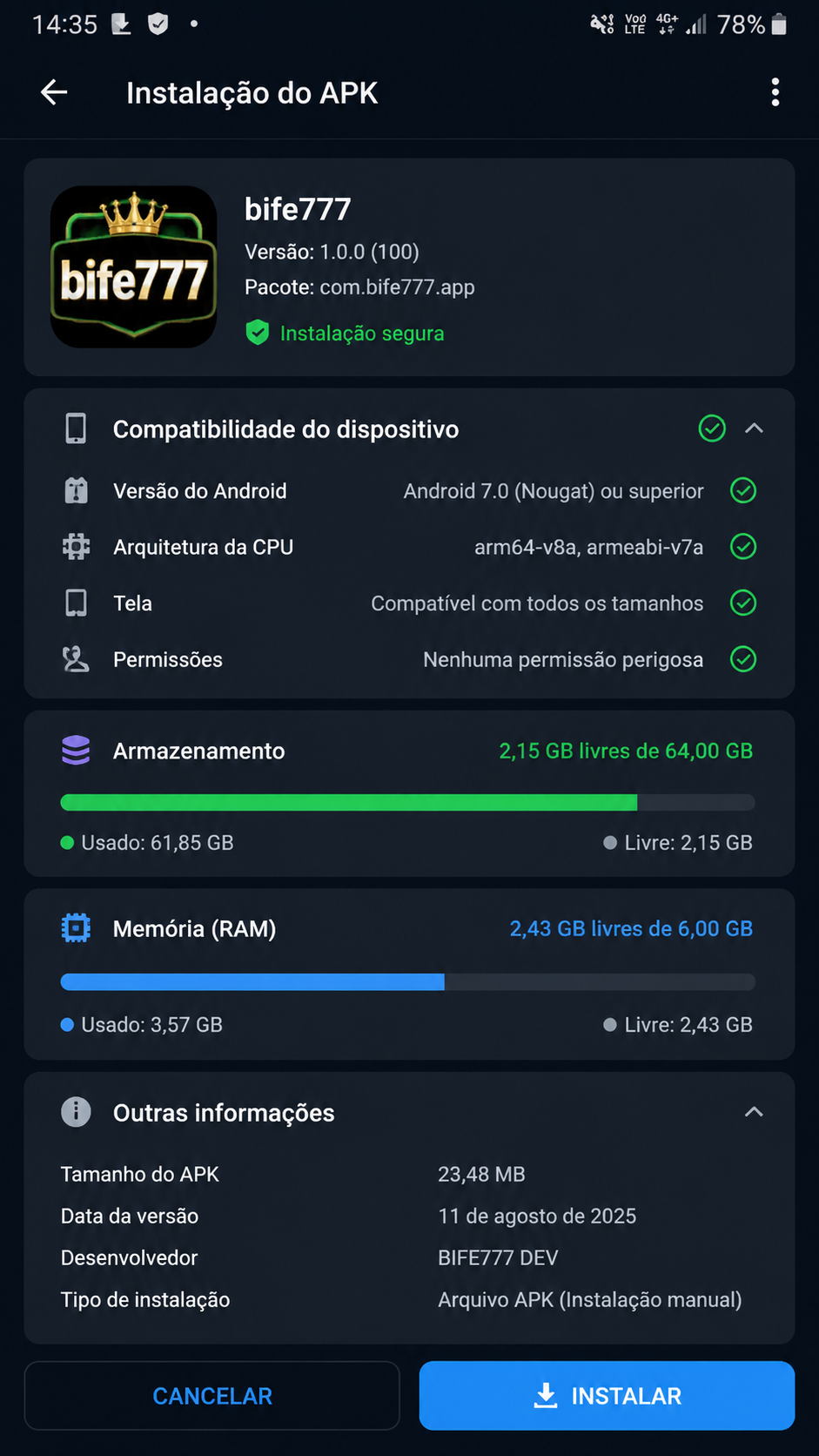 bife777 screenshot
