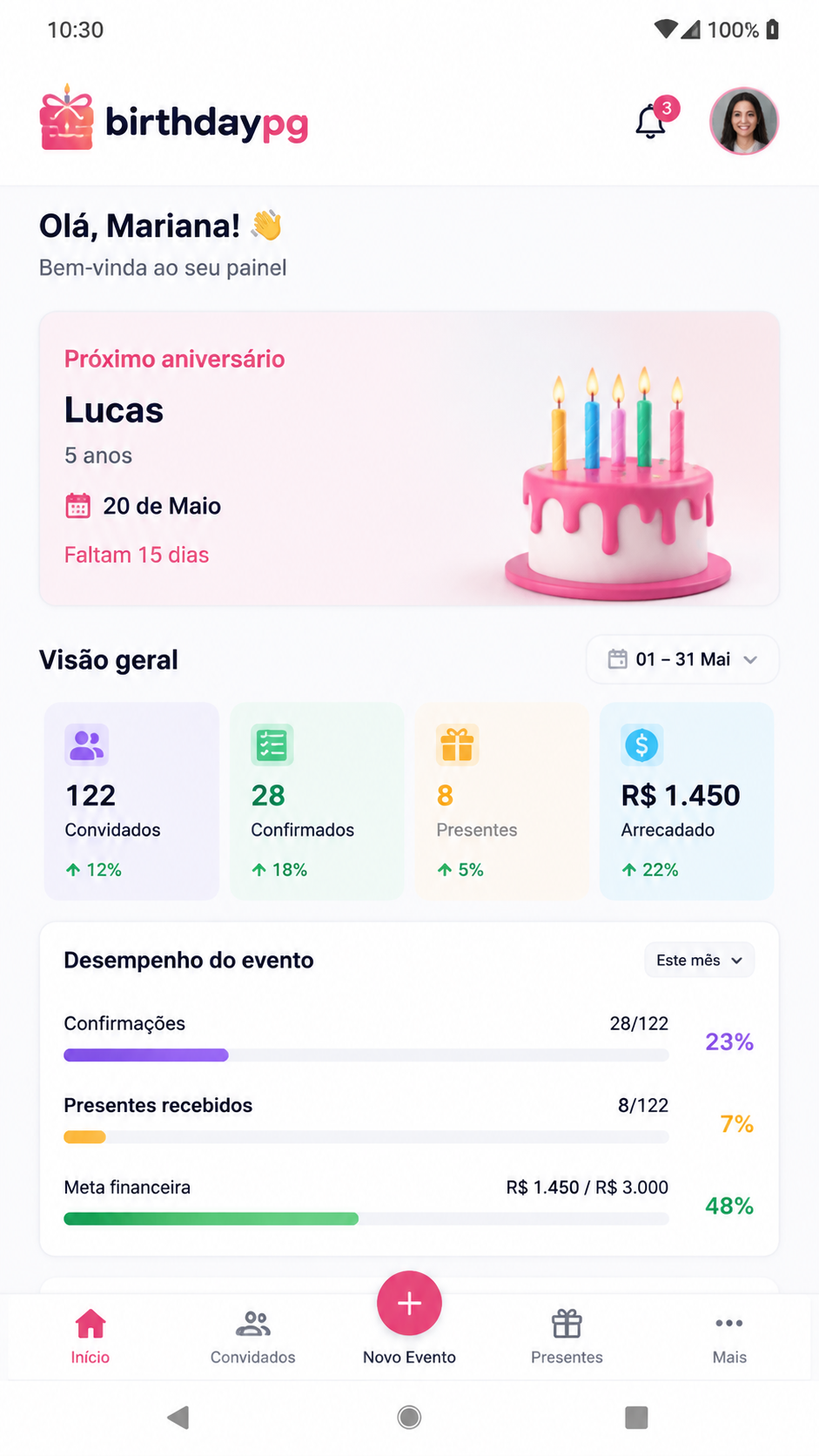 birthdaypg screenshot