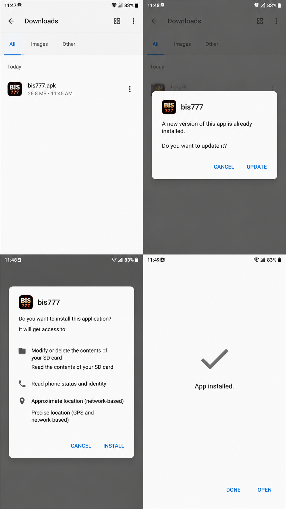 bis777 screenshot