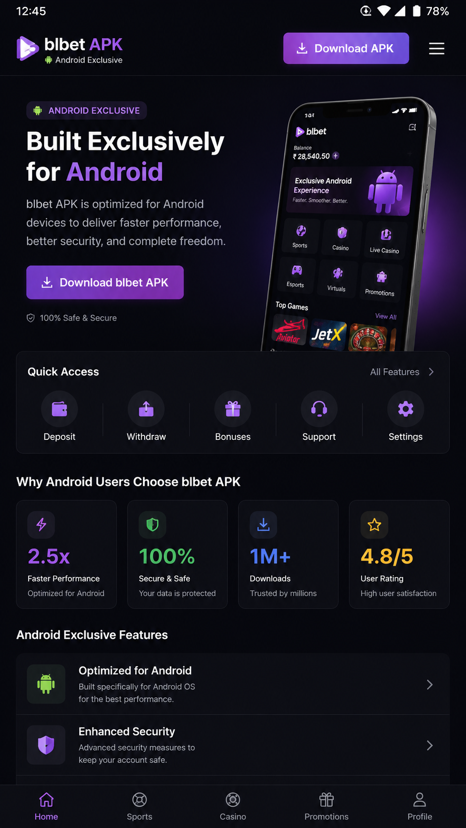 blbet screenshot