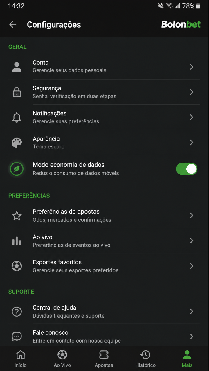 Bolonbet screenshot