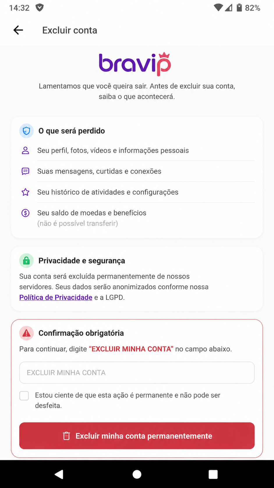 Bravip screenshot