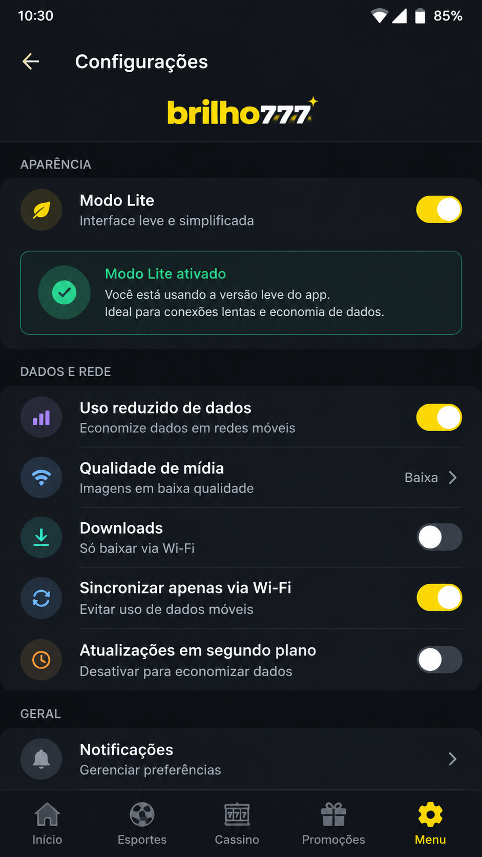 brilho777 screenshot
