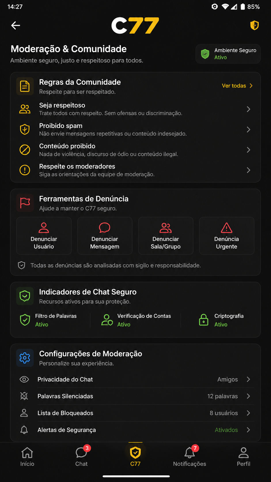 c77 screenshot