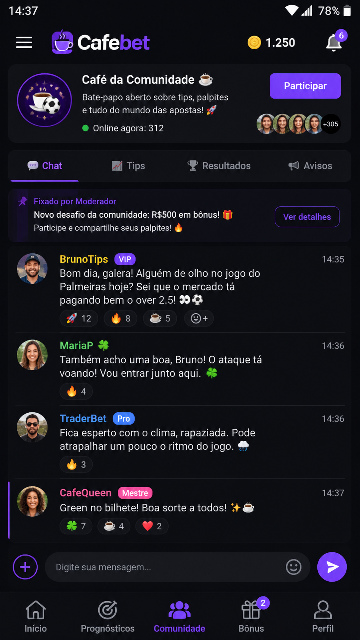 cafebet screenshot