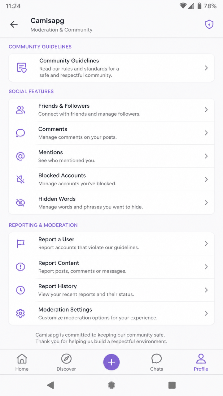 camisapg screenshot