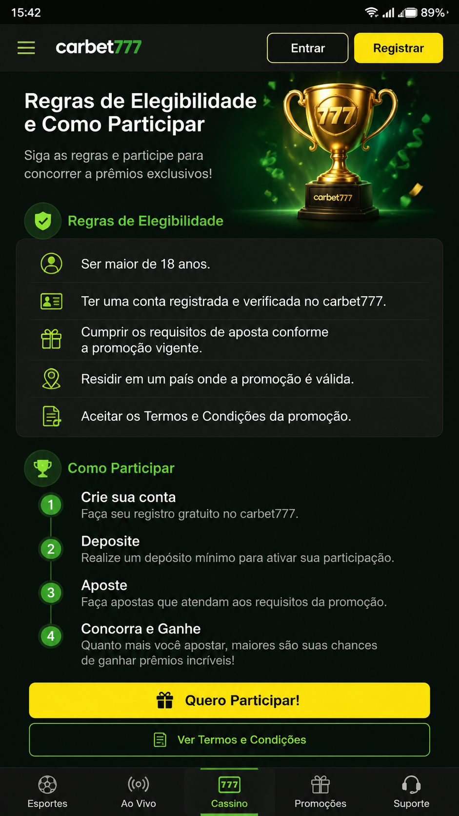 carbet777 screenshot