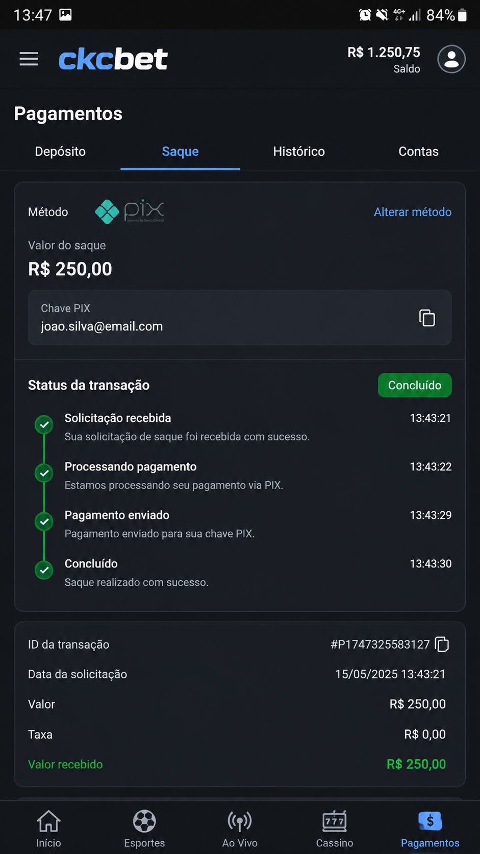 ckcbet screenshot