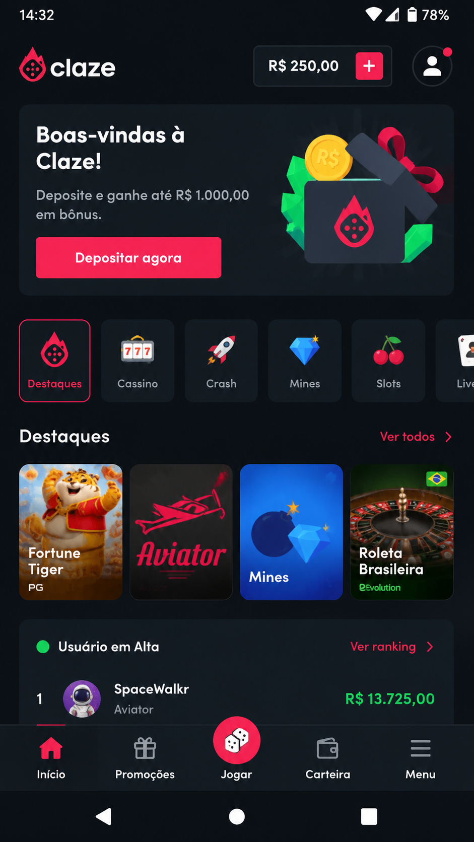 Claze screenshot