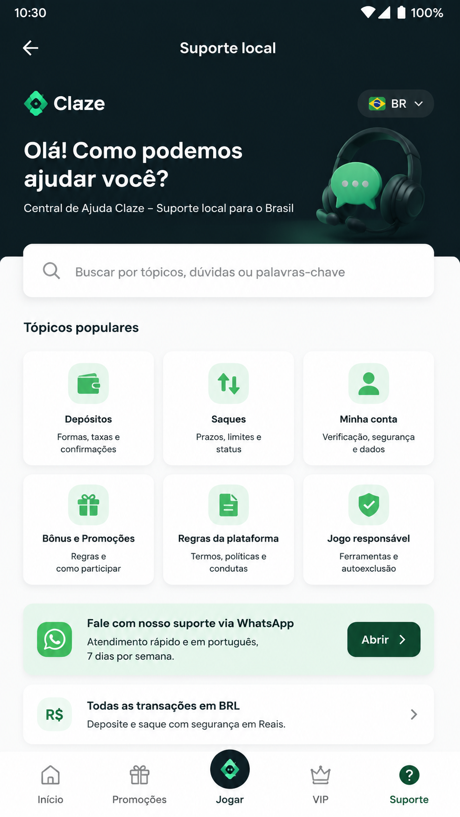 Claze screenshot