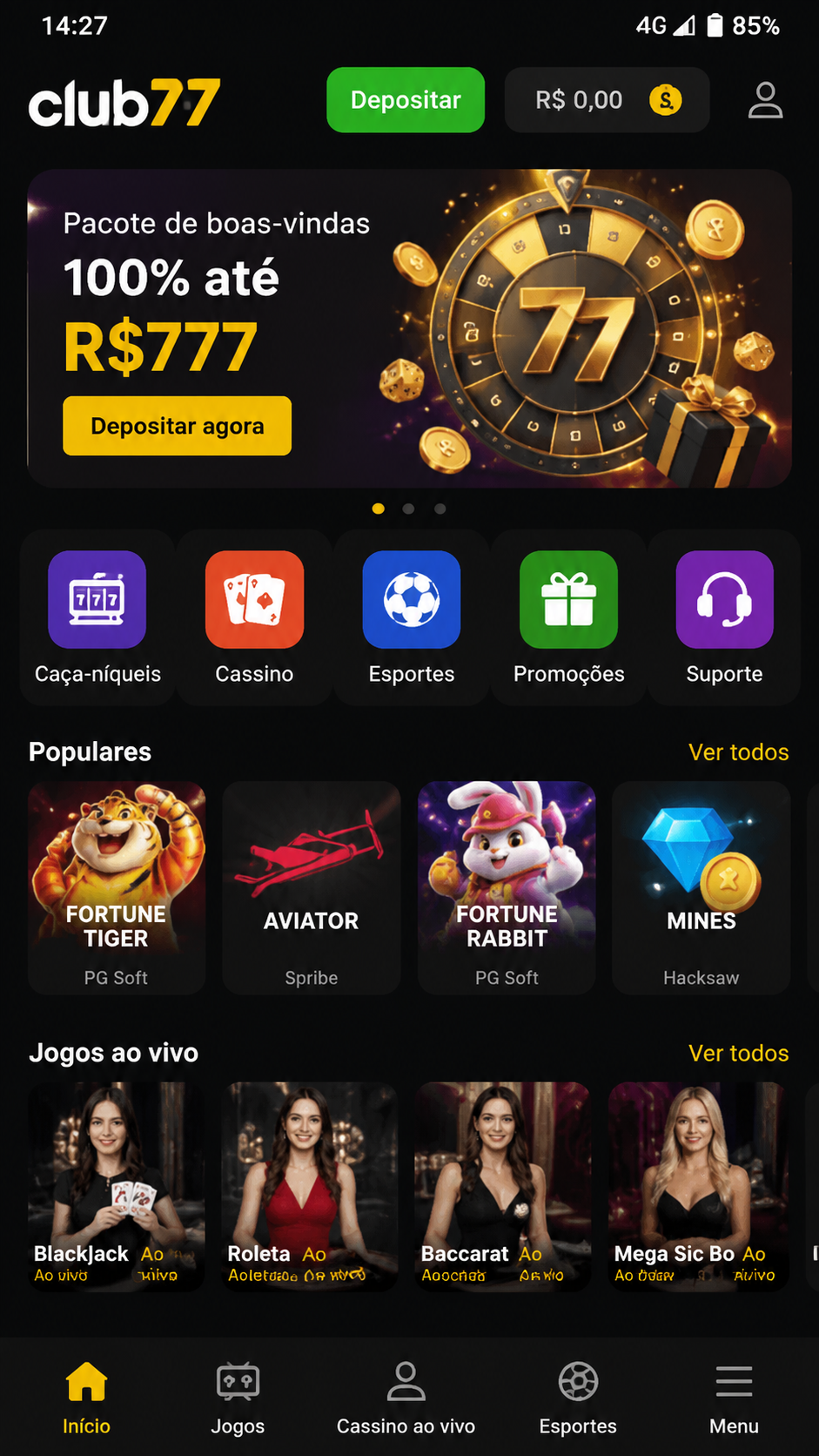 club77 screenshot
