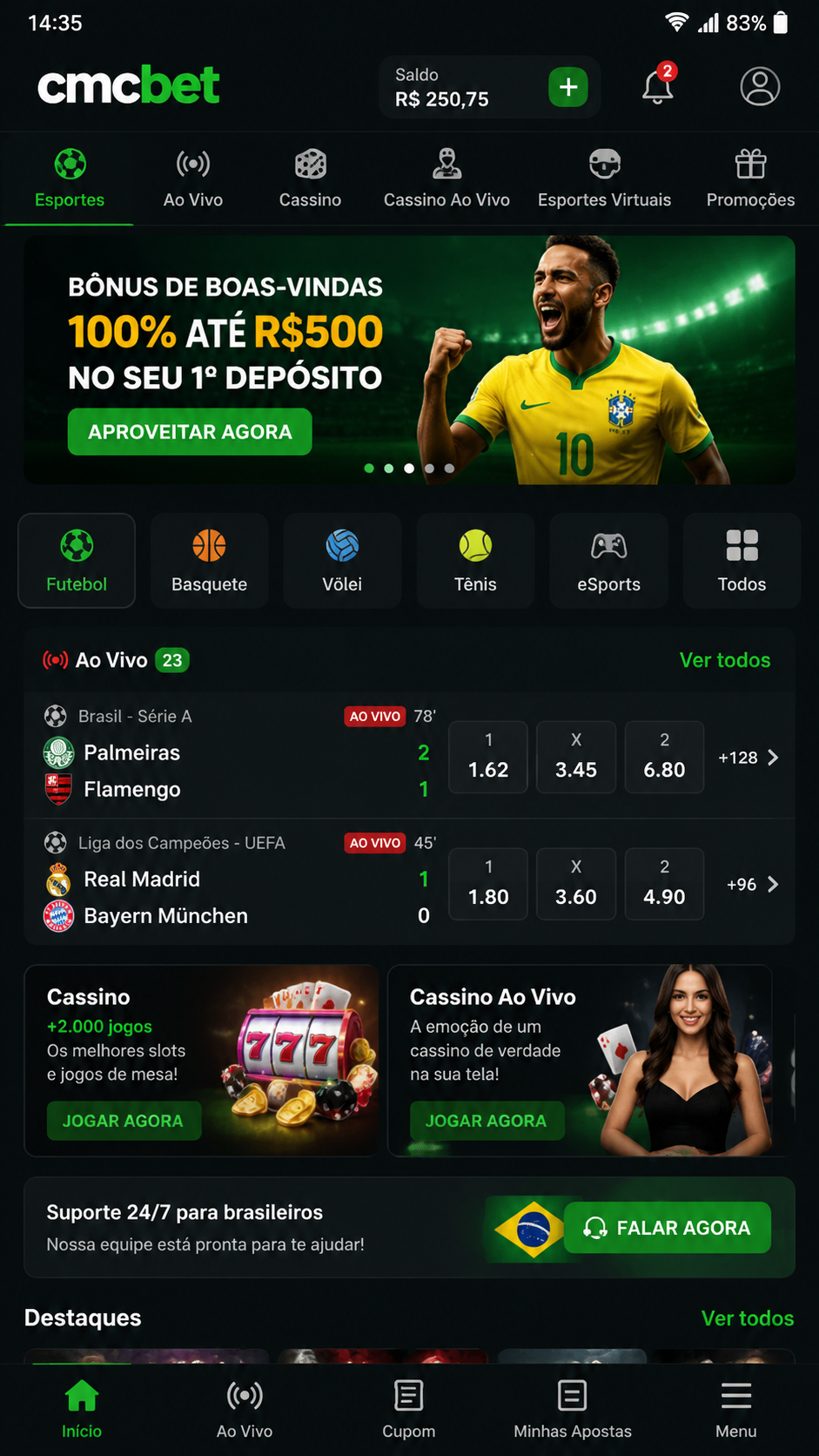 cmcbet screenshot