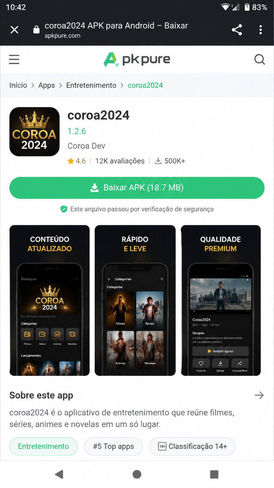 coroa2024 screenshot