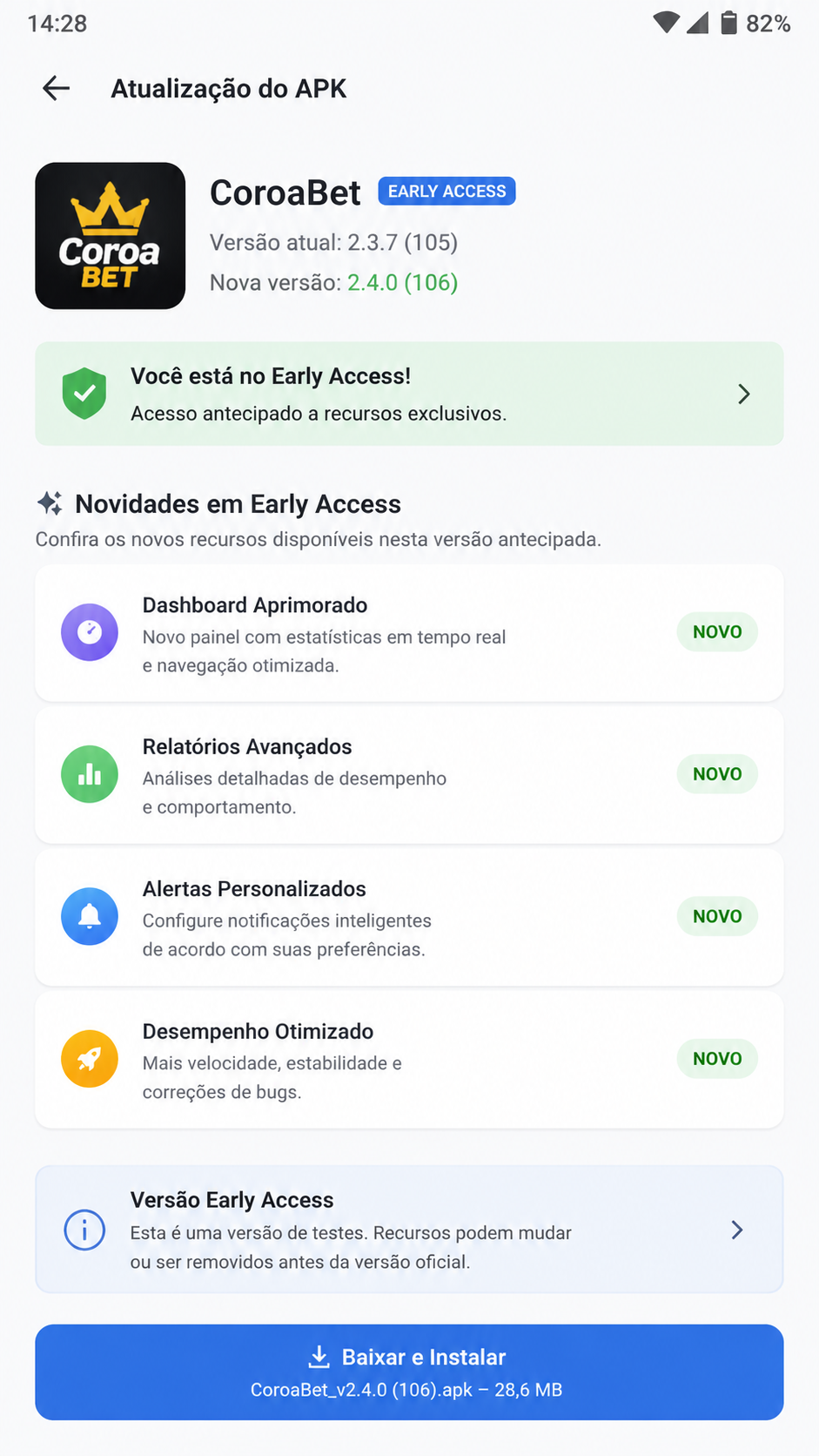 Coroarbet screenshot