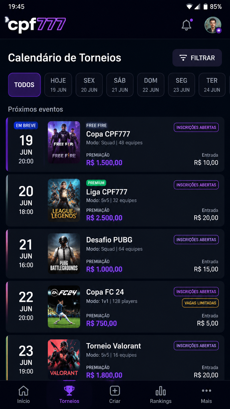 cpf777 screenshot
