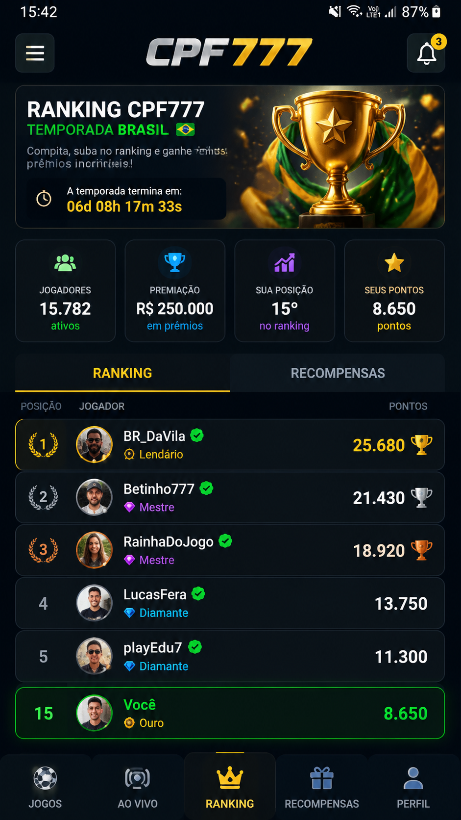 cpf777 screenshot