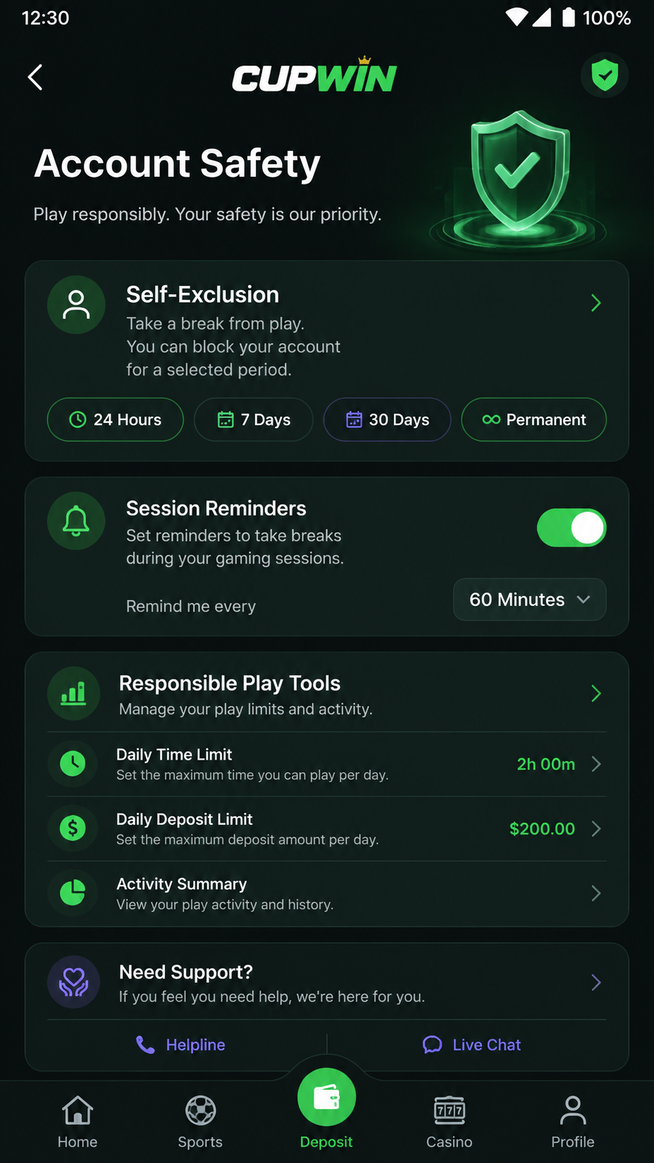 Cupwin screenshot