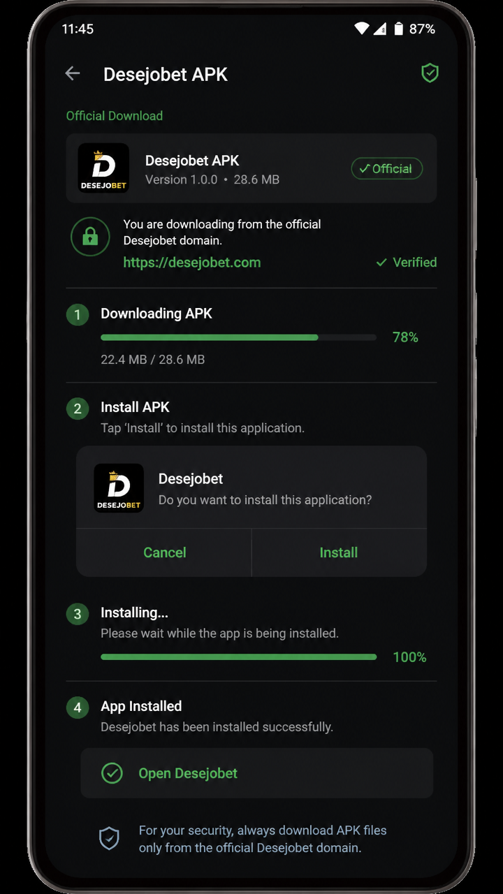 Desejobet screenshot