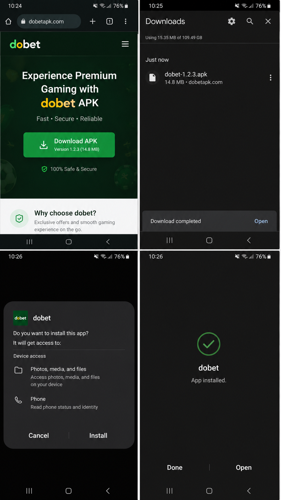 dobet screenshot