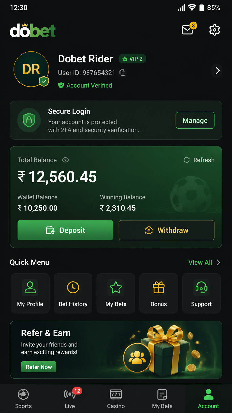 dobet screenshot