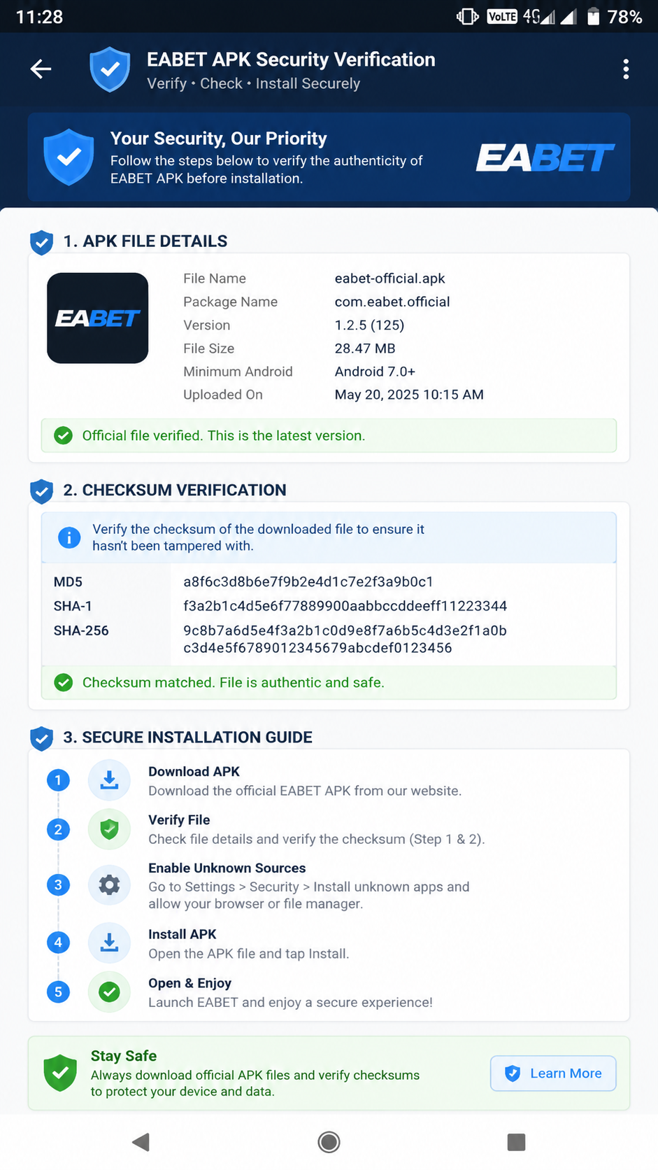 eabet screenshot