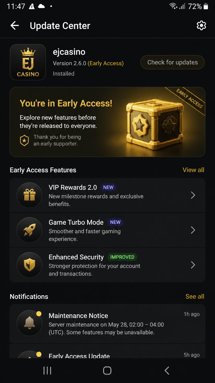 ejcasino screenshot