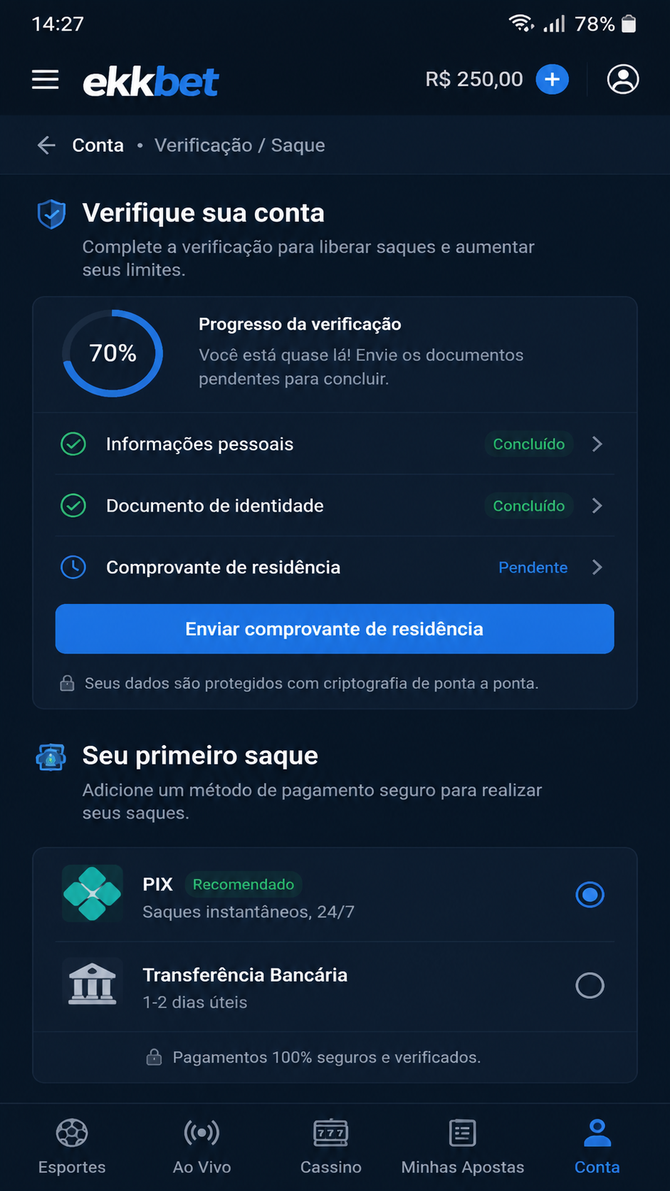 ekkbet screenshot