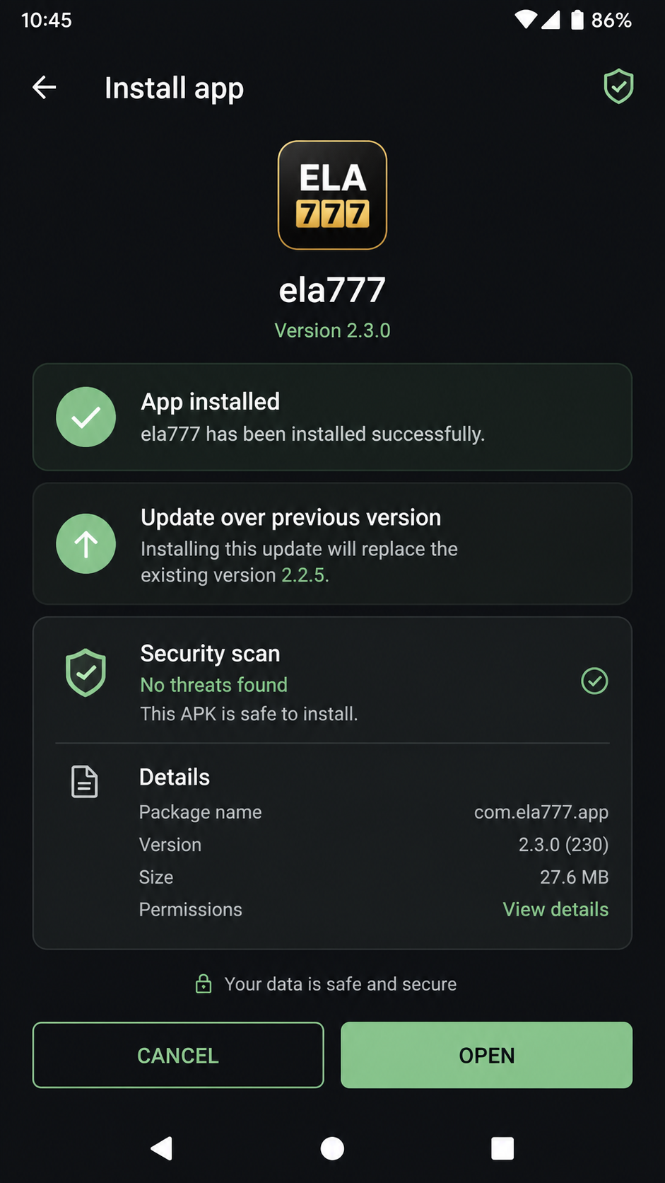 ela777 screenshot